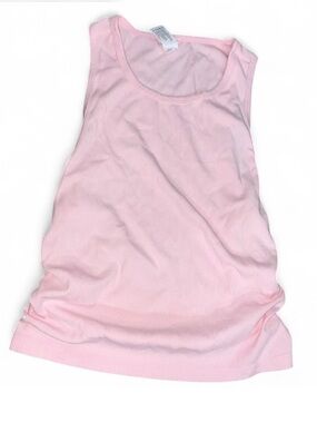 Women's Sleeveless Ribbed Tank Top - Light Pink